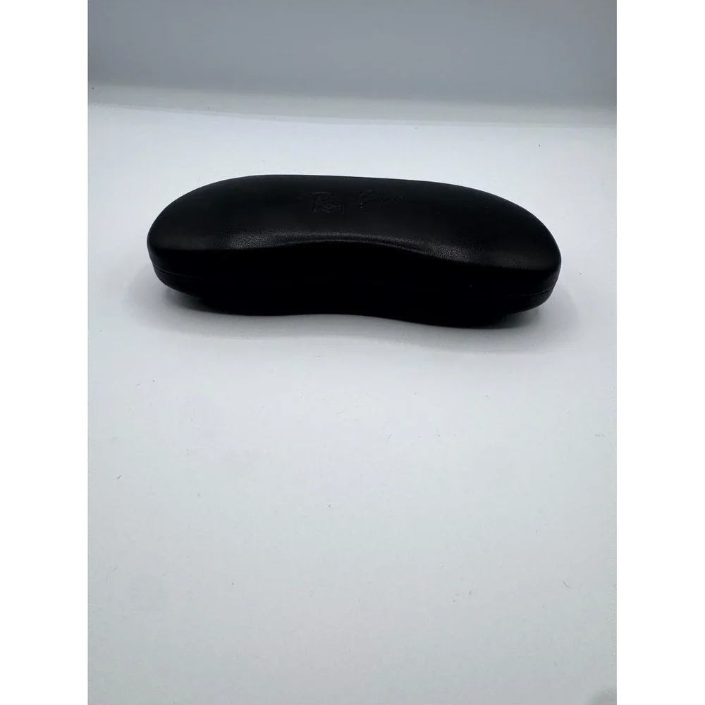 Ray-Ban Eyeglasses Sunglasses Hard Case Small Black Faux Leather Case Clamshell